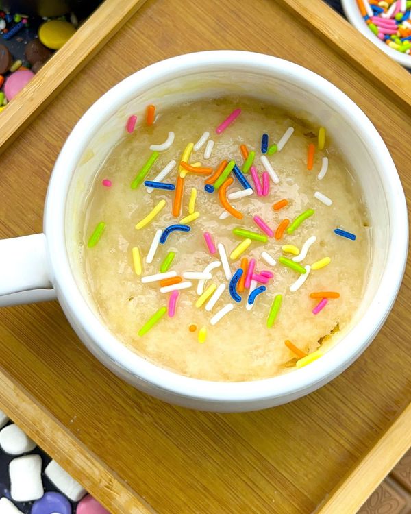 Sugar Cookie Mug Cake (Eggless) recipe