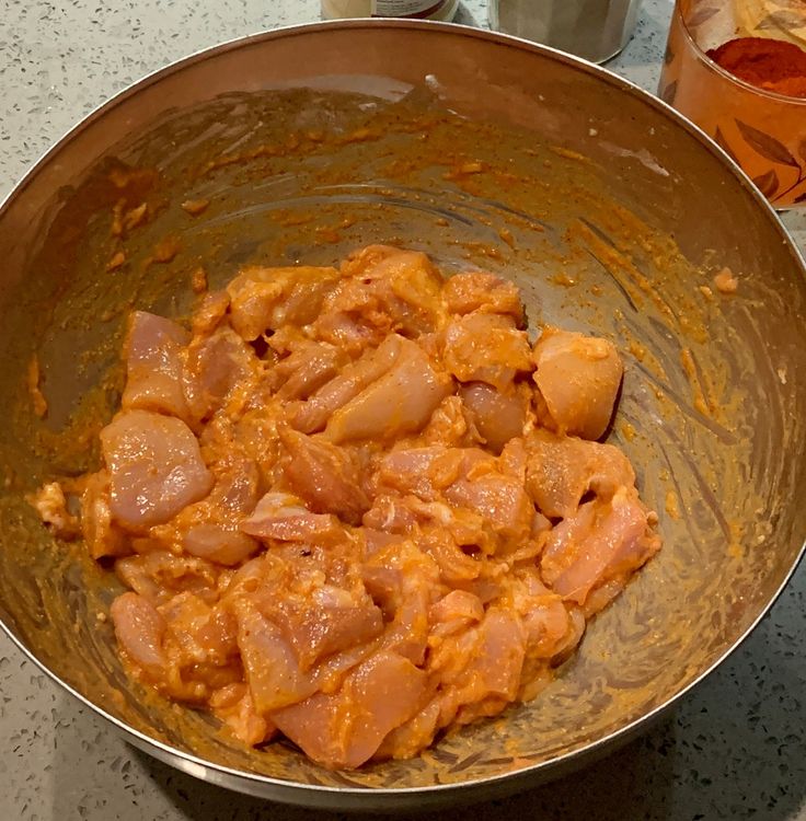 Step 2.1: Mix everything well to coat the chicken with the marinade