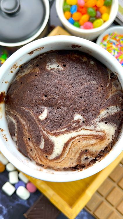 Step 4.1: Cook for 80–90 seconds, until the top looks set but the center is still soft