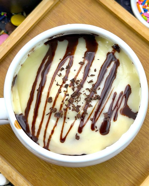 Marble Mug Cake with Cream Cheese Frosting recipe