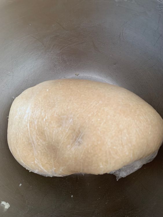 Step 1.1: Wrap the dough in cling wrap and refrigerate for 10-15 minutes
