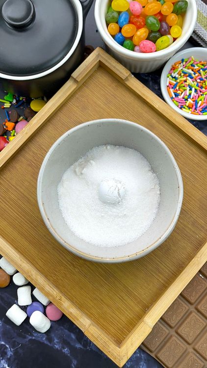 Step 1.1: In a small bowl, whisk together flour, sugar, baking powder, and salt