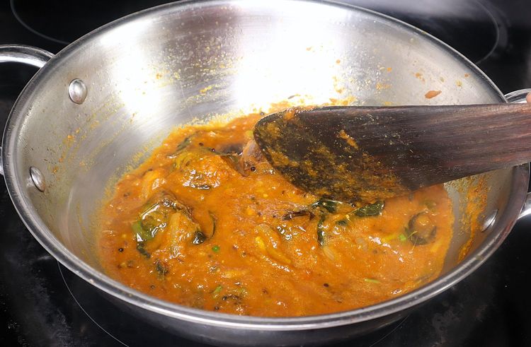 Step 2.5: Open the lid, add the chopped coriander leaves and [garam masala powder,](https://amzn