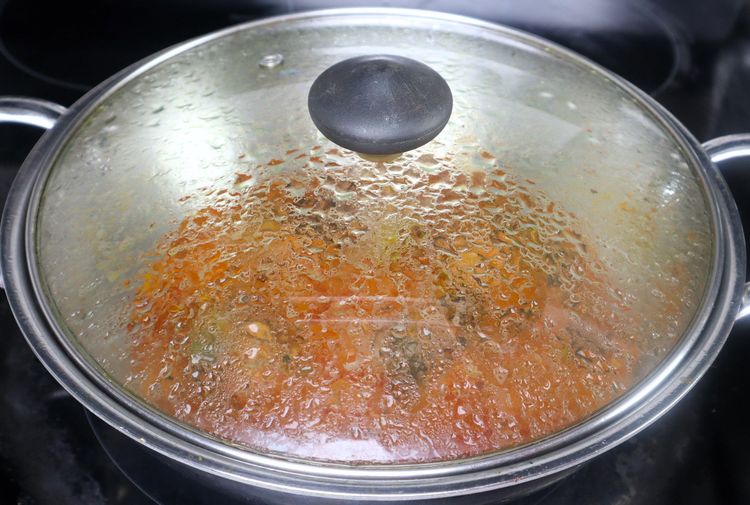 Step 2.6: Open the lid, add the chopped coriander leaves and [garam masala powder,](https://amzn