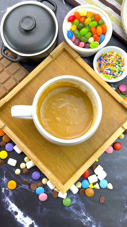 Step 2.1: Stir until smooth and lump-free, scraping down the sides and bottom of the mug