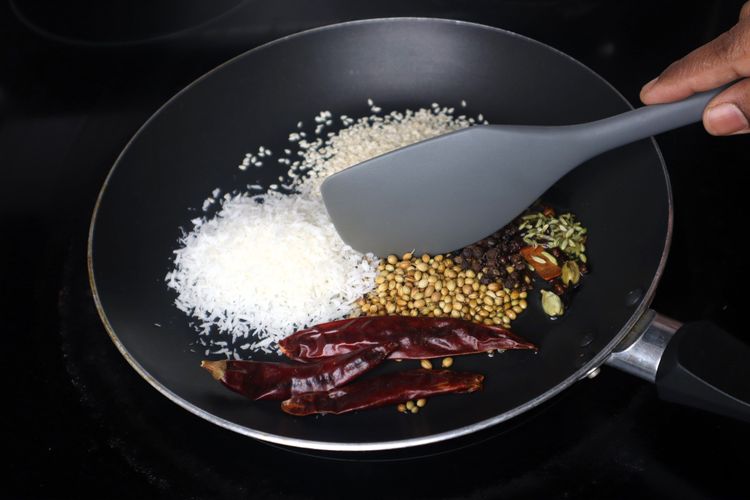 Step 1.13: Heat a pan and add 1 tbsp oil