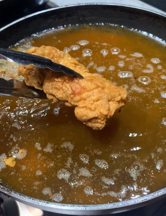 Step 3.1: Cook for 1-2 minutes or until the chicken fillets are golden and crispy