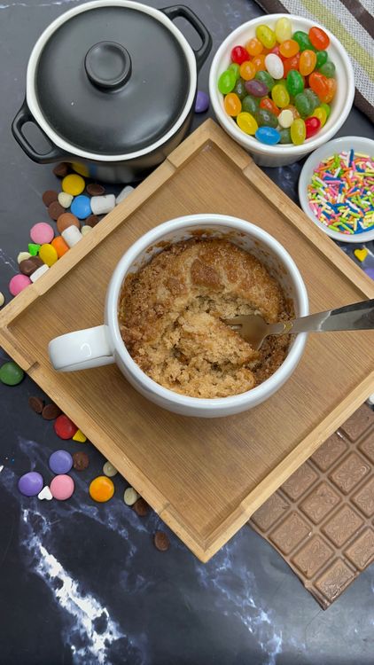Step 5.3: Cook on HIGH (950 W) for 80–100 seconds, or until the cake rises and the top looks set but still soft