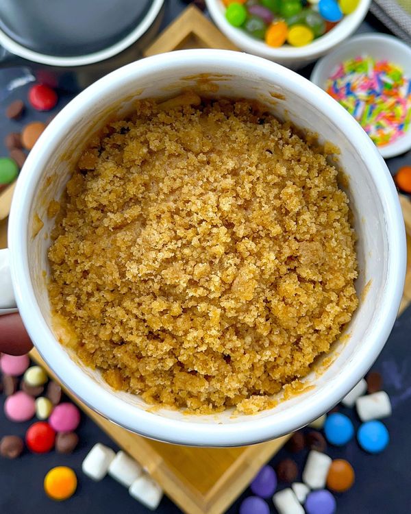 Apple Crumble Mug Cake| Eggless Apple Crumble Mug Cake Recipe| Mug Cake Recipe recipe