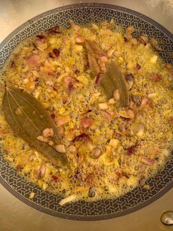 Step 2.1: Add the chopped onions and cook until they turn slightly golden brown