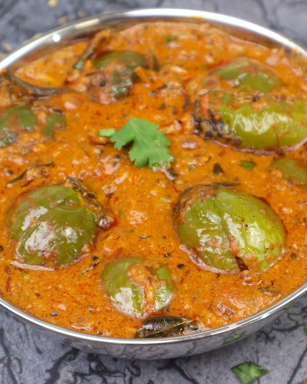 Guthi Vankaya Curry – Authentic Andhra Style Stuffed Brinjal Recipe recipe