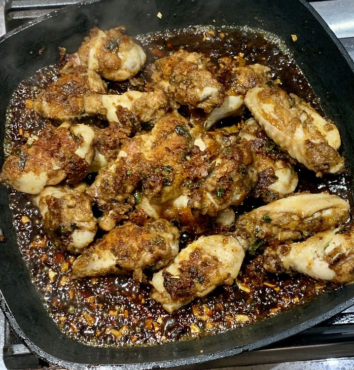 Step 1.1: Add the chicken wings to the sauce and gently toss to coat them evenly