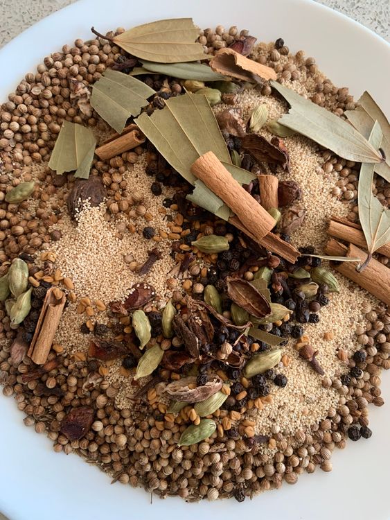 Step 1.1:  Allow all the roasted spices to cool completely on the plate