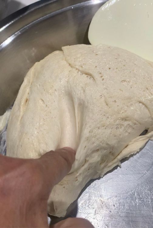 Step 1.2: Cover the dough in a greased bowl with a clean kitchen towel