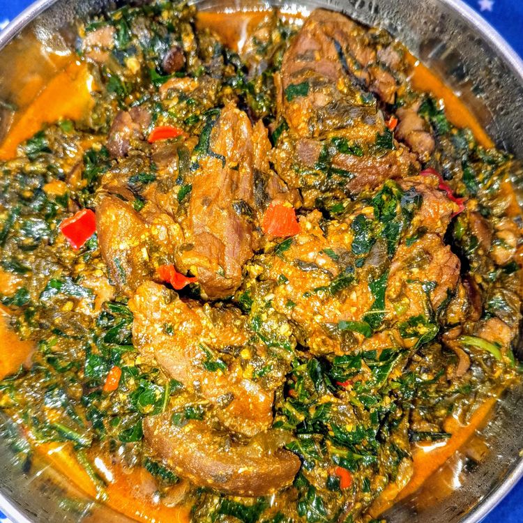 Water leaves and Egusi soup combo recipe