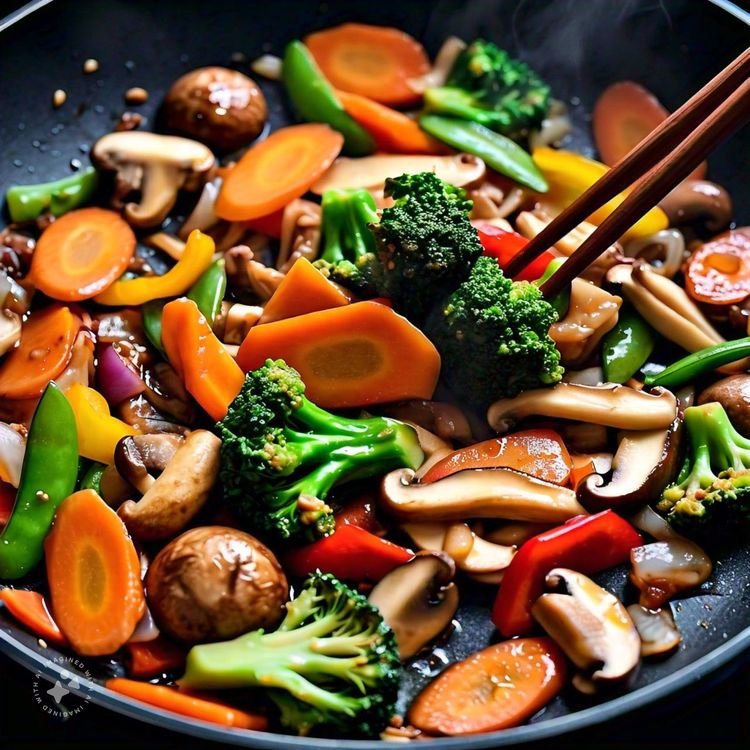 Step 1.1: Add mixed vegetables and stir-fry for 2-3 minutes