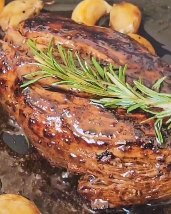 Step 2.1: Add butter, garlic, and rosemary to the pan
