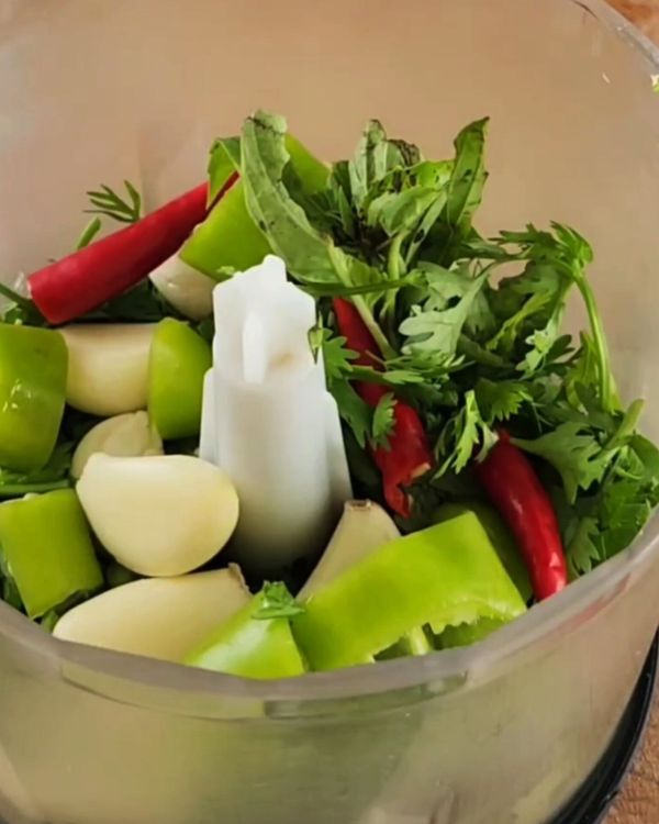 Step 1.1: Peel and crush or chop the garlic cloves