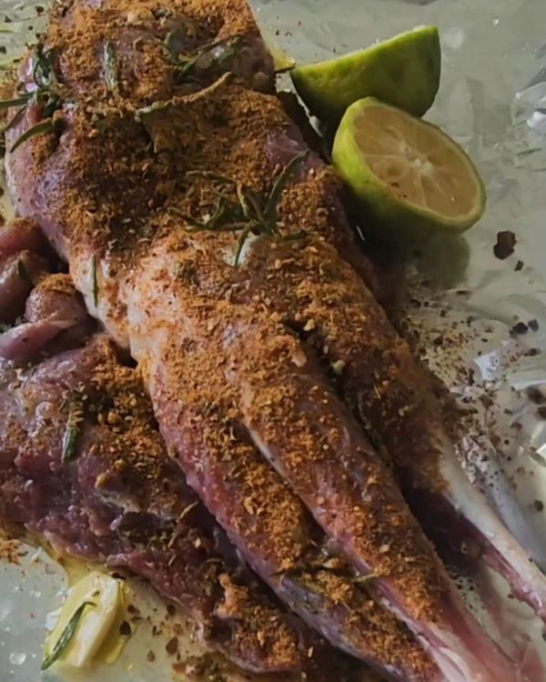 Step 3.1: In a small bowl, mix together the juice of 1 lemon, olive oil, and white wine to create a marinade