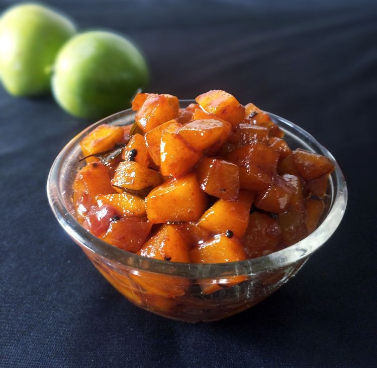 Sweet and Spicy Mango Pickle recipe
