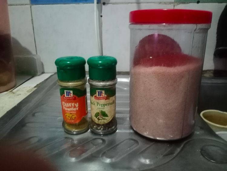 Step 1.1: In a bowl, mix together the curry powder, pink salt, and black pepper