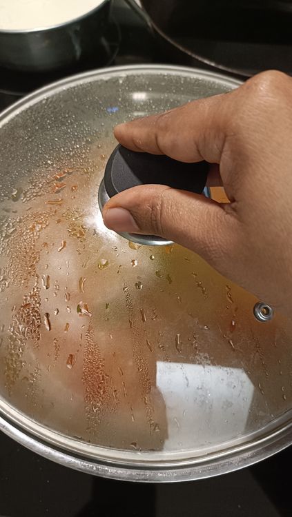Step 4.2: Add the prepared masala paste to the pan