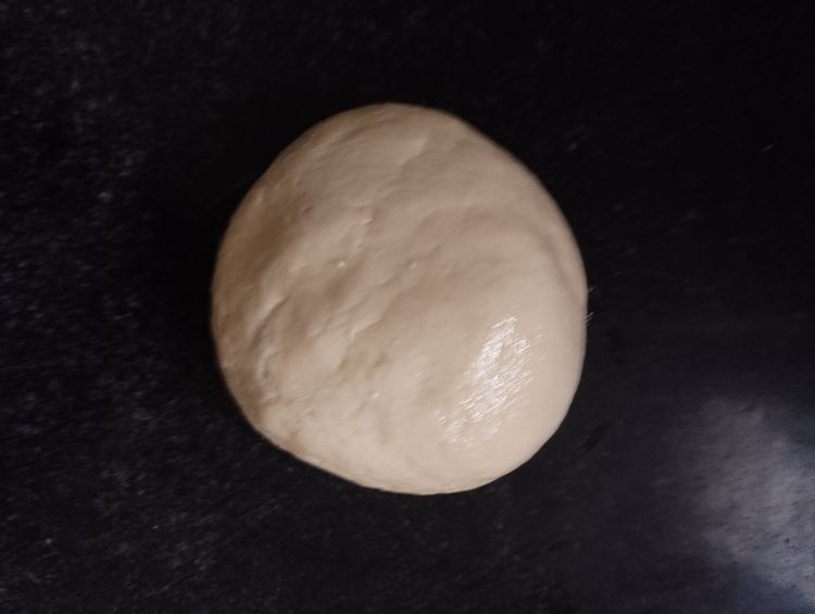 Step 1.2: Mix and knead it along with 1 tbsp of butter to form a soft, non-sticky dough