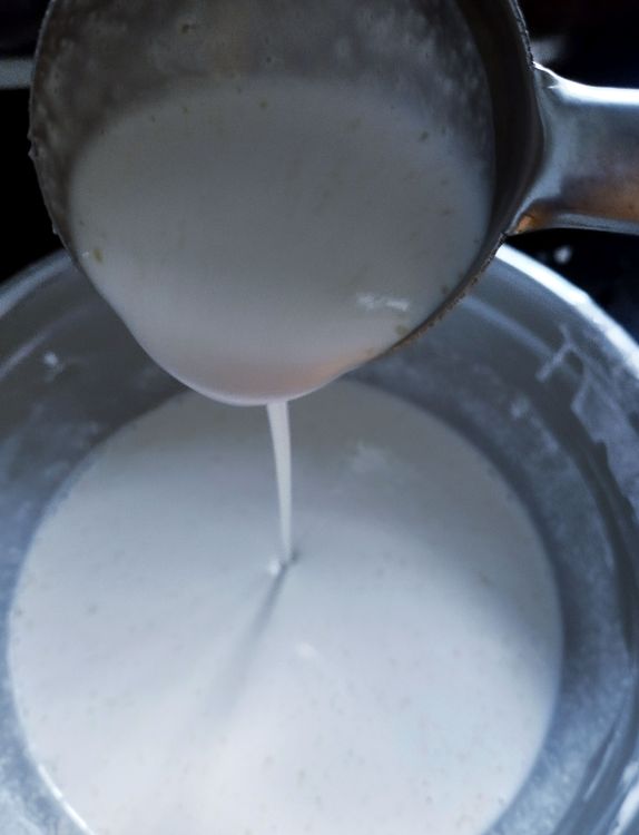 Step 1.1: Mix well and adjust the consistency by adding enough water