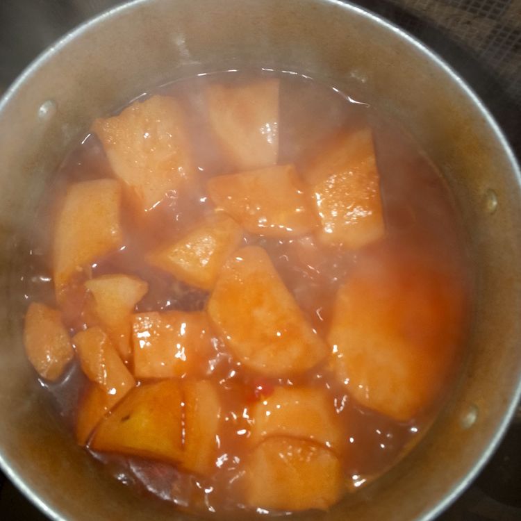 Step 1.1: Cover and allow to cook until the water is almost evaporated