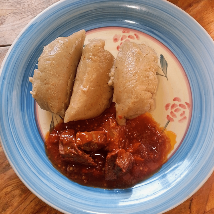 Step 1.1: Serve with stew
