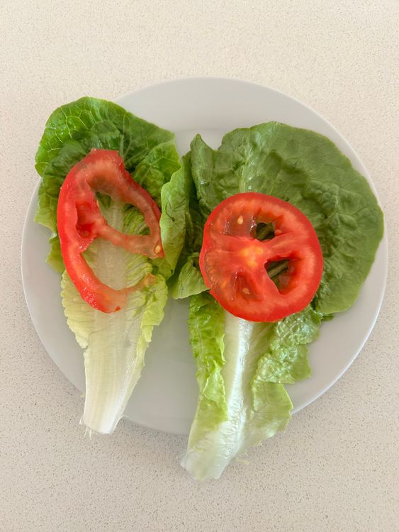 Step 2.1: Lay your lettuce leaves flat to create the 'boats'