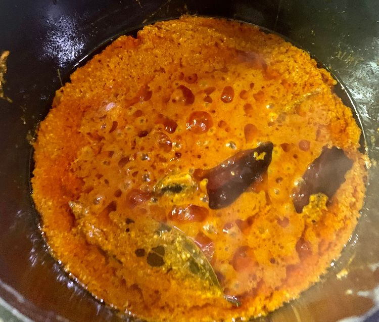 Step 1.1: Add the turmeric, cumin powder, degi mirch powder, coriander powder, and salt