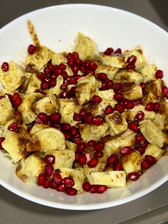 Step 1.1: Add chaat masala, salt, roasted cumin powder,[ tamarind chutney](https://www