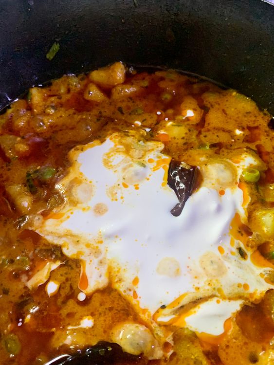 Step 1.1: Add cream, kasuri methi, and garam masala