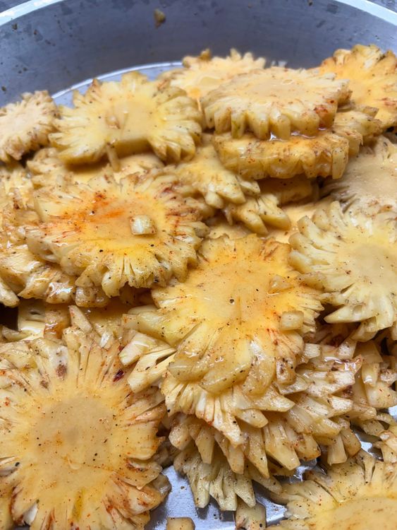 Step 2.1: Add the slices to a large bowl
