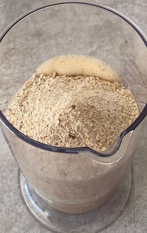 Step 1.1: Add the ground oat and chia mixture to the blender and pulse until well combined