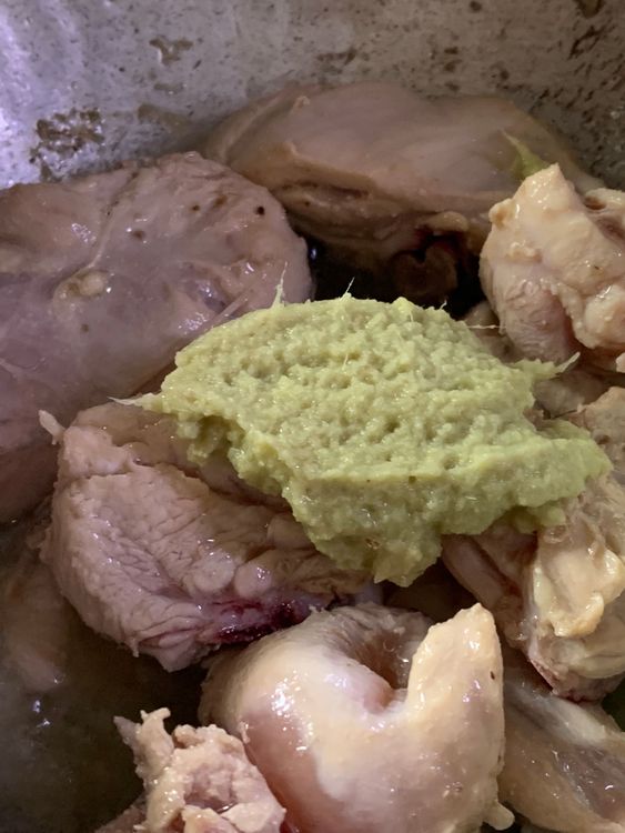 Step 1.1: Add ginger and garlic and cook for another minute, constantly stirring until the oil leaves the wok's surface