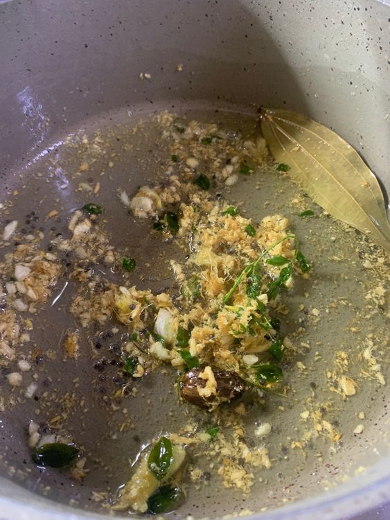 Step 1.1: Add the chopped ginger garlic/paste and cook for 2-3 minutes or until golden brown