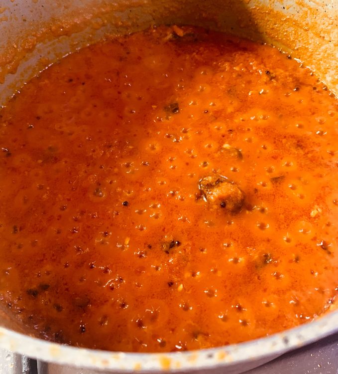 Step 1.1: Mix in the ground tomatoes