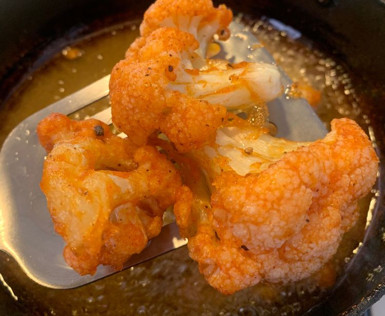 Step 2.2: Heat oil for frying in a deep pan over medium-high heat