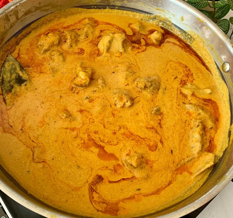 Step 4.1: Heat a tbsp mustard oil in a small pan, add cumin seeds and let them splutter