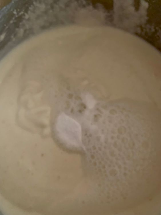 Step 1.1: After 15 minutes, add eno (fruit salt) to the batter