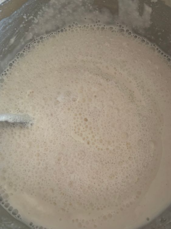 Step 1.2: After 15 minutes, add eno (fruit salt) to the batter