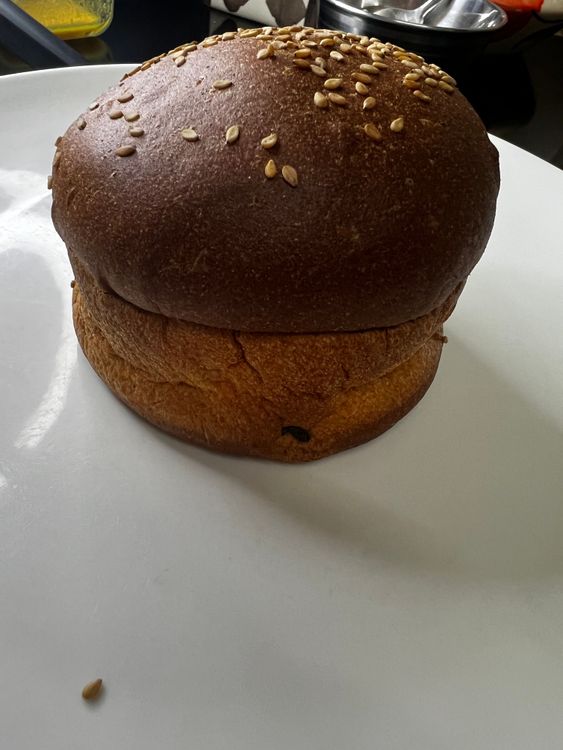 Step 1.1: Cut the bun into half and roast from both side in a nonstick pan
