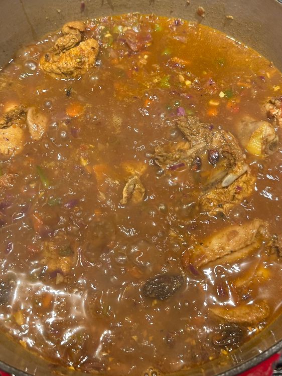 Step 2.1: Combine the chicken and the veggie masala, add sea salt and cook for 20 minutes or until fully cooked
