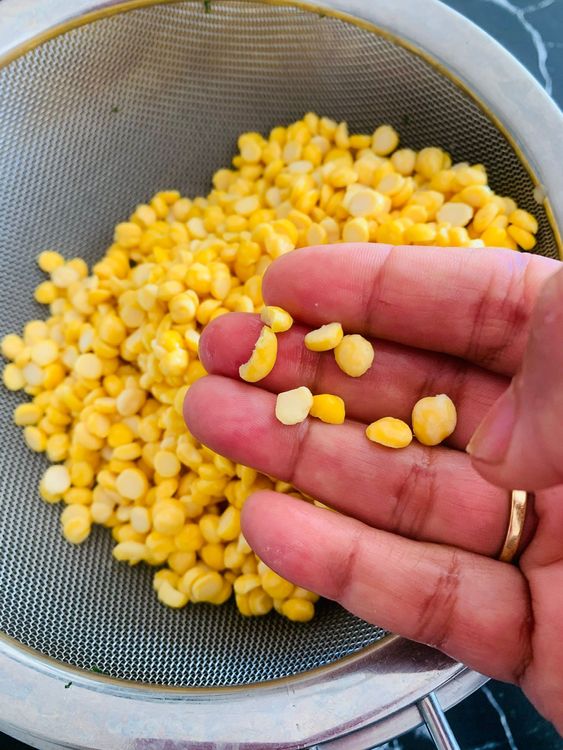 Step 2.1: Wash and soak the chana dal for at least 2 hours, preferably overnight