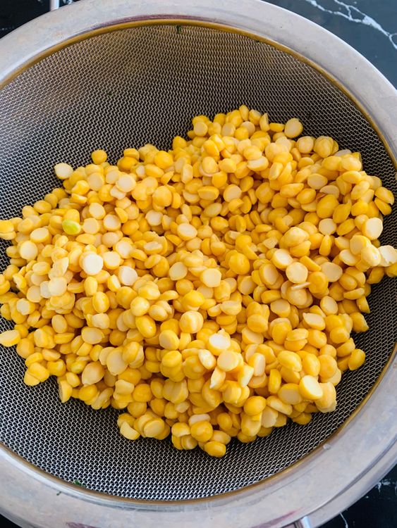 Step 2.2: Wash and soak the chana dal for at least 2 hours, preferably overnight