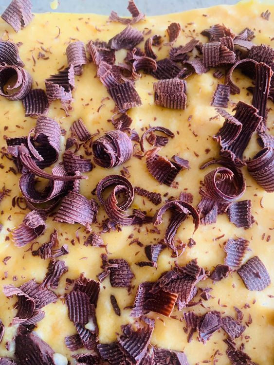 Step 4.2: Use a vegetable peeler or grater to shave the chocolate bar