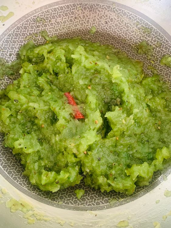 Step 3.1: Once cooled, transfer the chutney to an airtight container and refrigerate