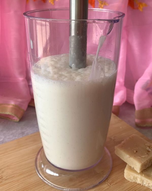 Step 1.1: Blend for a few seconds until the mixture becomes smooth and free of lumps